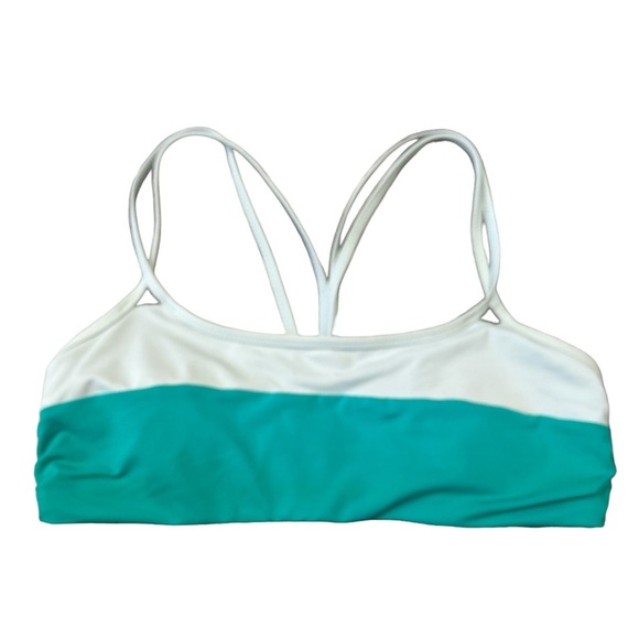 Athleta color block chroma cross strap bikini top and bottoms. - Picture 5 of 9